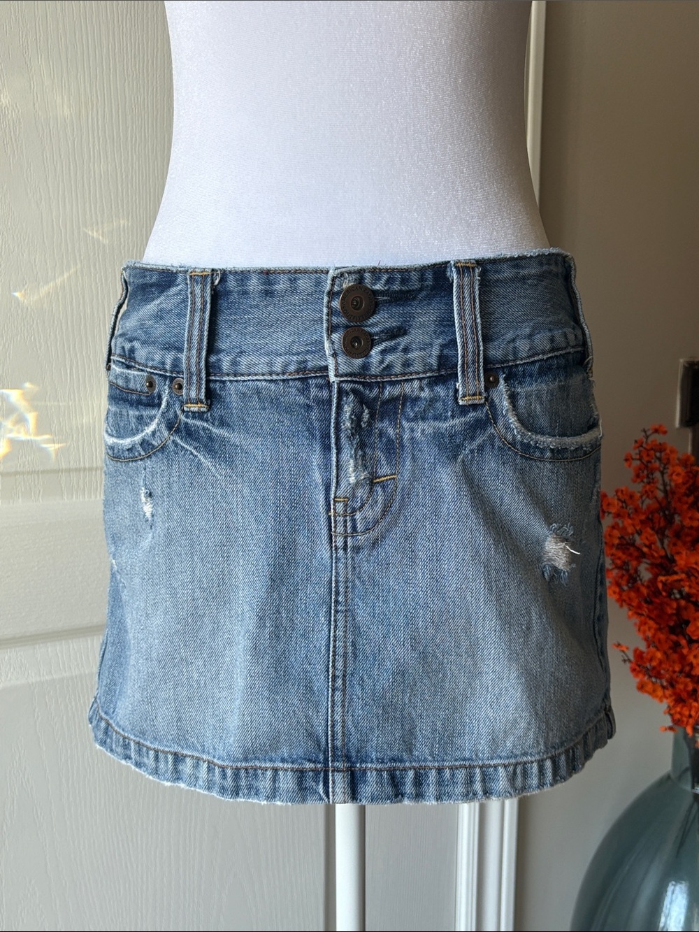 Y2K American Eagle Denim Mini Skirt